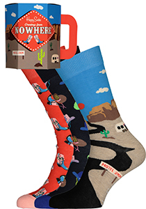 Happy Socks Welcome To.. Socks Gift Set (3-pack), unisex sokken in cadeauverpakking