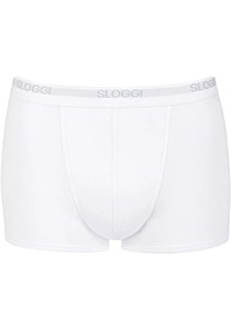 Sloggi Men Basic Short, heren boxershort korte pijp (1-pack), wit