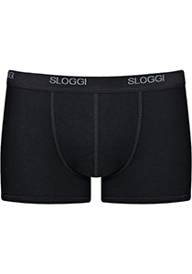 Sloggi Men Basic Short, heren boxershort korte pijp (1-pack), zwart