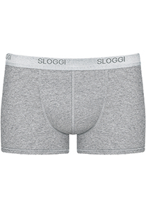 Sloggi Men Basic Short, heren boxershort korte pijp (1-pack), grijs