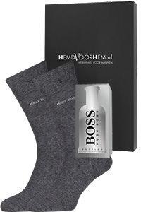 Heren cadeaubox: HUGO BOSS Bottled parfum + HUGO BOSS sokken antraciet