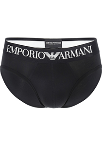 Emporio Armani Brief Iconic (1-pack), heren slip zonder gulp, zwart