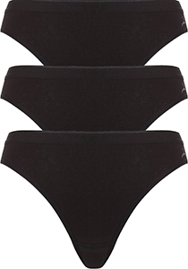 ten Cate Basic women rio (3-pack), dames slips lage taille, zwart