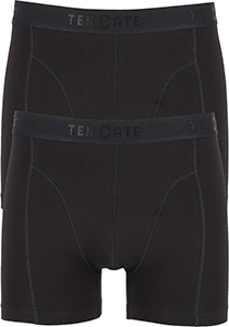 ten Cate Basics men shorts (2-pack), heren boxers normale lengte, zwart