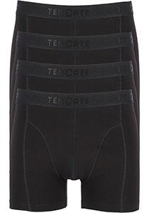 ten Cate Basics men shorts (4-pack), heren boxers normale lengte, zwart
