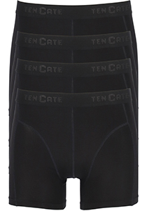 TEN CATE Basics men bamboo viscose shorts (4-pack), heren boxers normale lengte, zwart