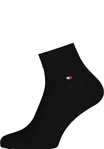 Tommy Hilfiger Quarter Socks (2-pack), herensokken katoen kort, zwart
