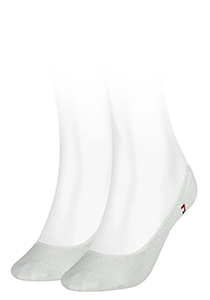 Tommy Hilfiger Footie Invisible (2-pack), dames onzichtbare sokken, wit