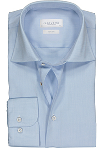 Profuomo regular fit overhemd, fine twill, lichtblauw
