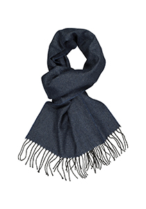Michaelis  heren sjaal, blauw met antraciet grijs heel fijn gestreept