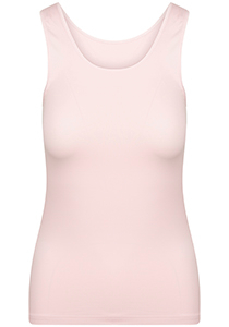 RJ Bodywear Pure Color dames top (1-pack), hemdje met brede banden, roze
