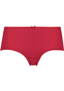 RJ Bodywear Pure Color dames hipster brief, donkerrood