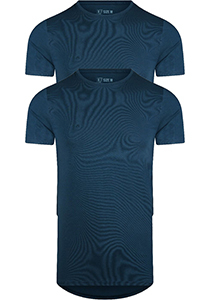 RJ Bodywear Good Life Lisbon T-shirt (2-pack), heren T-shirt met O-hals, donkerblauw