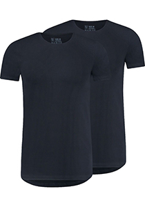 RJ Bodywear Everyday Maastricht T-shirt (2-pack), heren T-shirt met O-hals, donkerblauw