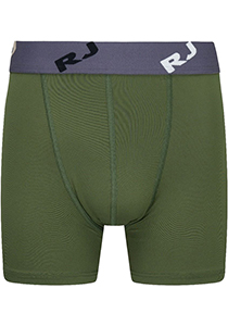 RJ Bodywear Pure Color boxer (1-pack), heren boxer lang, donkergroen
