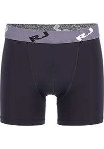 RJ Bodywear Pure Color boxershort (1-pack), heren boxer lang, microfiber, zwart
