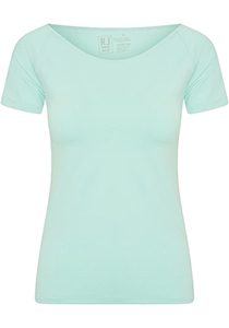 RJ Bodywear Pure Color dames T-shirt (1-pack), mint