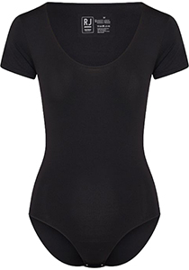 RJ Bodywear Pure Color dames body (1-pack), zwart