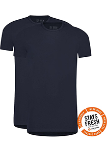 RJ Bodywear Everyday Roermond T-shirt (2-pack), heren T-shirt , donkerblauw