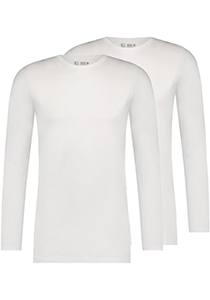 RJ Bodywear Everyday Roosendaal T-shirt (2-pack), heren T-shirt met O-hals, wit