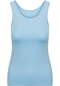 RJ Bodywear Pure Color dames hemd (1-pack), lichtblauw