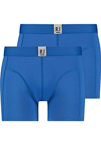 RJ Bodywear Pure Color Jort boxer (2-pack), heren boxer lang, kobaltblauw