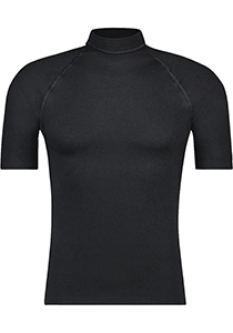 RJ Bodywear Thermo thermoshirt (1-pack), heren thermoshirt met opstaande boord, zwart