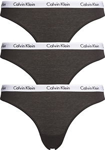 Calvin Klein dames slips (3-pack), zwart
