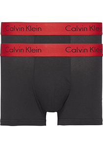 Calvin Klein Trunk (2-pack), heren boxers normale lengte, zwart
