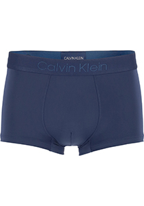 Calvin Klein CK BLACK Micro low rise trunk (1-pack), microfiber heren boxer kort, blauw
