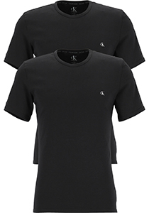 Calvin Klein CK ONE cotton crew neck T-shirts (2-pack), heren T-shirts O-hals, zwart