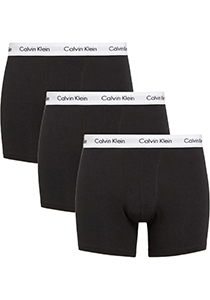 Calvin Klein Boxer Briefs (3-pack), heren boxers extra lang, zwart