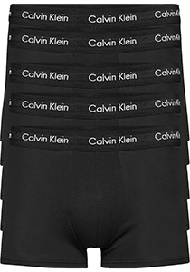 Calvin Klein Trunk (5-pack), heren boxers normale lengte, zwart