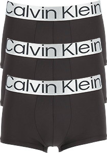 Calvin Klein low rise trunks (3-pack), microfiber lage heren boxers kort, zwart