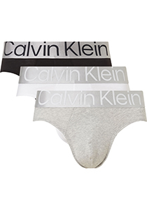 Calvin Klein Hipster Briefs (3-pack), heren slips, zwart, grijs en wit