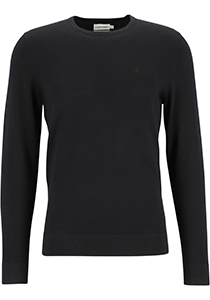 Calvin Klein trui met O-hals wol, zwart