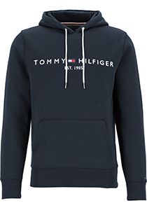 Tommy Hilfiger Core Tommy logo hoody, regular fit heren sweathoodie, donkerblauw