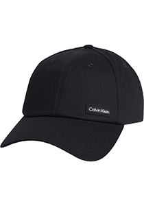 Calvin Klein pet, essential patch baseball cap, zwart