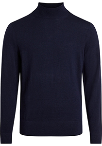 Calvin Klein heren coltrui wol, Merino Mock Neck Sweater, blauw