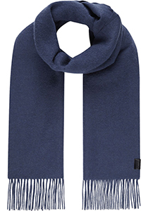 Calvin Klein sjaal, classic wool woven scarf, donkerblauw