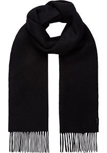 Calvin Klein sjaal, classic wool woven scarf, zwart