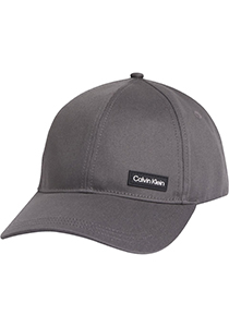 Calvin Klein pet, essential patch baseball cap, middengrijs