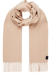 Calvin Klein sjaal, classic wool woven scarf, beige