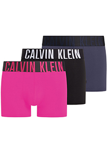 Calvin Klein Trunk (3-pack), heren boxers normale lengte, roze, zwart, blauw