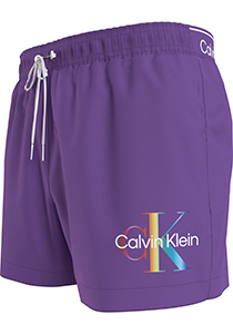 Calvin Klein Short Drawstring swimshort, heren zwembroek, paars