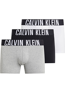 Calvin Klein Trunk (3-pack), heren boxers normale lengte, zwart, grijs, wit