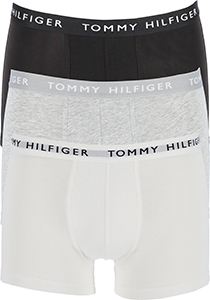 Tommy Hilfiger Recycled Essentials trunks (3-pack), wit, grijs en zwart