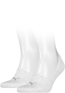 Puma Footie Unisex (2-pack), unisex onzichtbare sokken, beige
