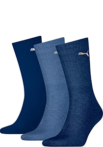 Puma Crew Sock Light (3-pack),  sokken, donkerblauw