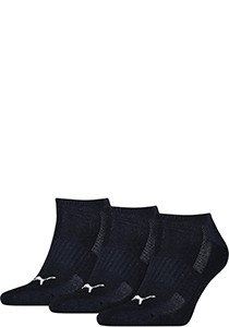 Puma Cushioned Sneaker Unisex (3-pack), unisex enkelsokken, donkerblauw